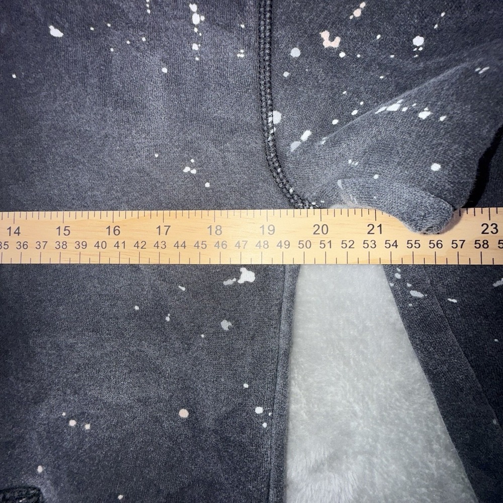 Holister Hoodie Size Men's XS Distressed Black Paint Shop Splatter - Picture 5 of 14